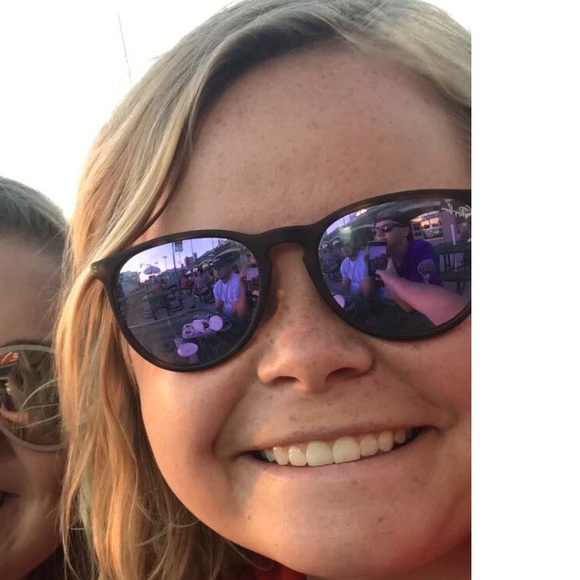 purple mirror ray bans